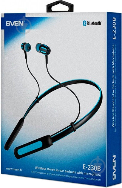 Наушники Sven E-230B black/blue (850226) - фото 2 Наушники Sven E-230B black/blue (850226) - фото 2