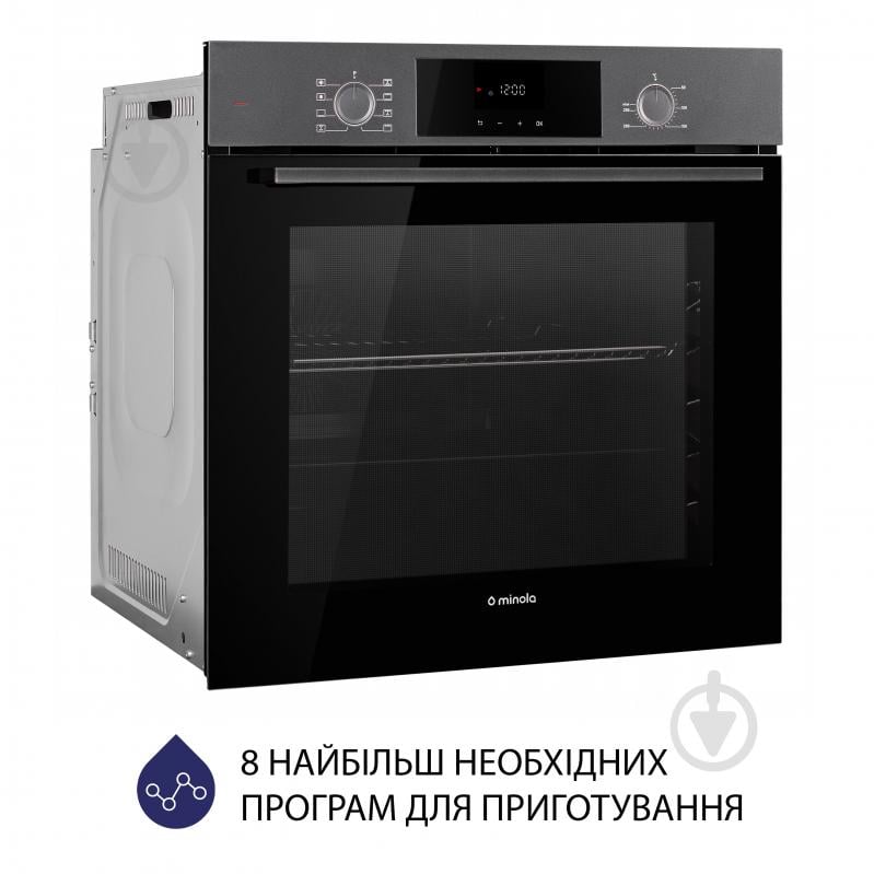 Духова шафа Minola EOD 6804 Platinum Gray - фото 3