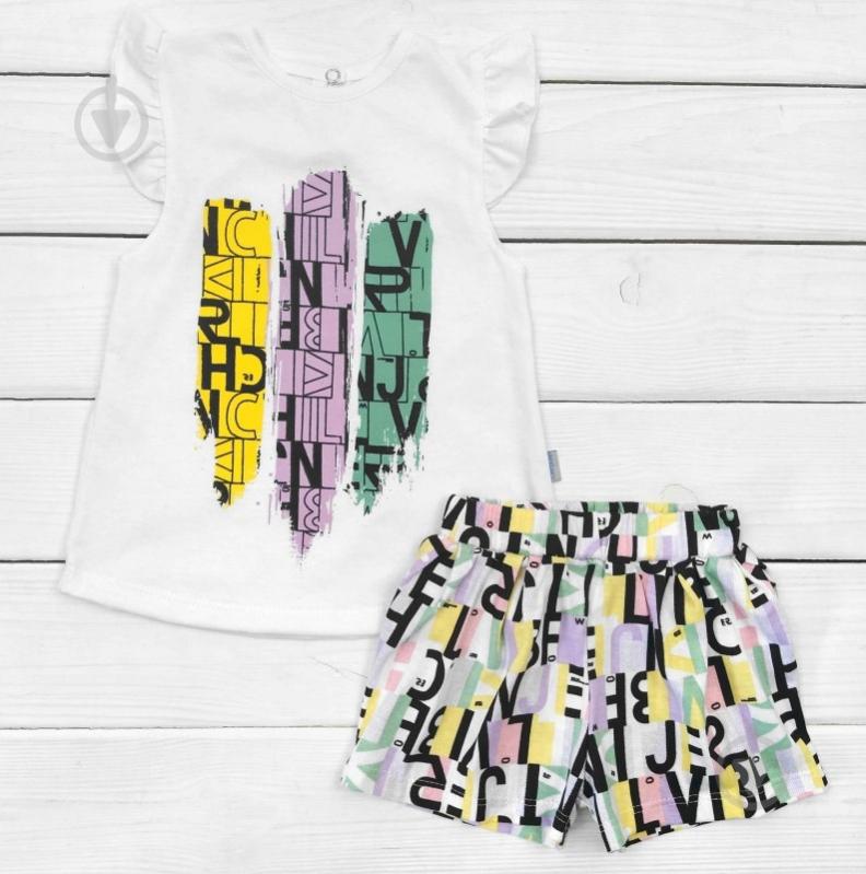 Комплект для девочек Dexter`s Inscriptions р.110 белый d127бкв - фото 1 Комплект для девочек Dexter`s Inscriptions р.110 белый d127бкв - фото 1