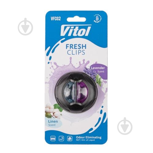 Ароматизатор на дефлектор Vitol Linen + Lavender VFC02 - фото 1