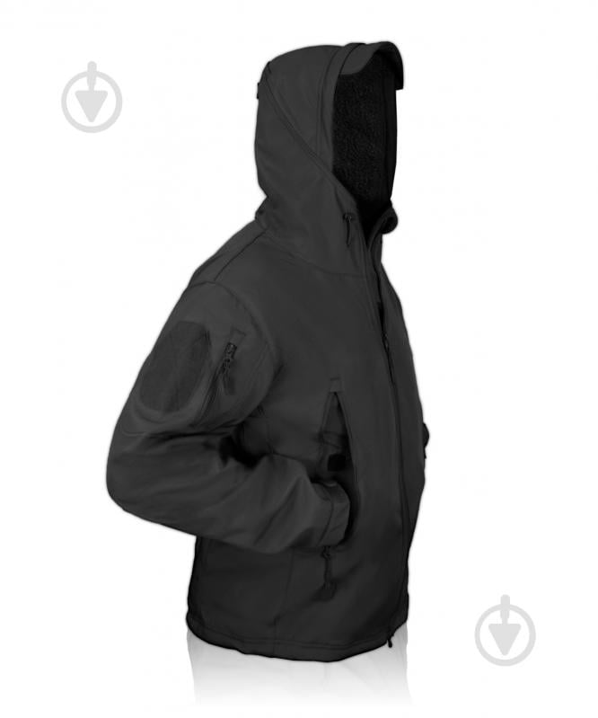 Куртка 1991 ТМ тактическая влагозащитная SoftShell, Black XL 34123-JA-01-B-XL р.XL - фото 5