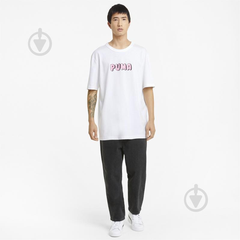 Футболка Puma Downtown Graphic Tee 53089902 р.L белый - фото 5