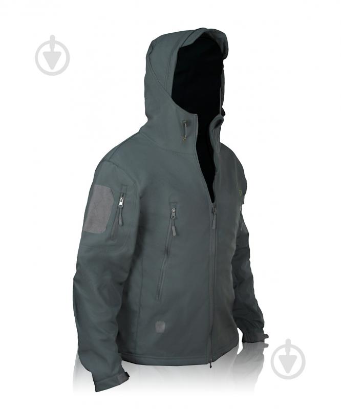 Куртка 1991 ТМ тактическая влагозащитная SoftShell, Gray 34123-JA-01-Gr-3XL р.3XL - фото 4