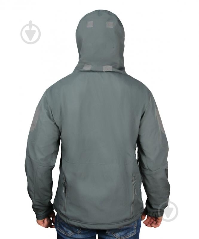 Куртка 1991 ТМ тактическая влагозащитная SoftShell, Gray 34123-JA-01-Gr-3XL р.3XL - фото 5