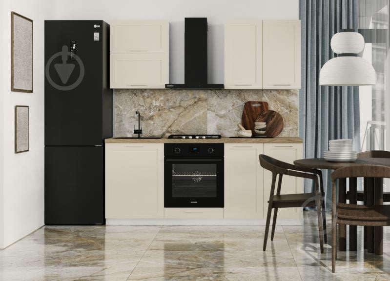 Кухня модульна ROKO Руна пряма МДФ 2м перлинно-сірий сімпл/білий - фото 1 Кухня модульна ROKO Руна пряма МДФ 2м перлинно-сірий сімпл/білий - фото 1