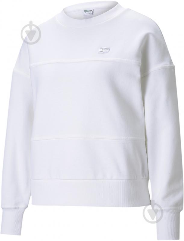 Свитшот Puma Downtown Crew 59965802 р. XS белый - фото 1