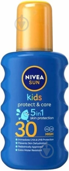 Спрей сонцезахисний Nivea Sun kids зволожувальний SPF 30 200 мл - фото 1