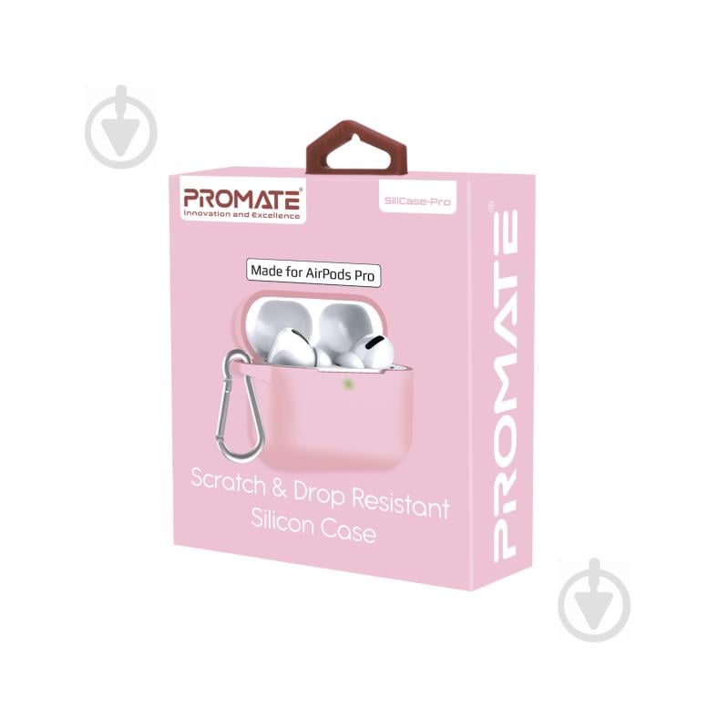 Чохол для навушників Promate Silicase-Pro для Apple AirPods Pro pink (silicase-pro.pink) - фото 7