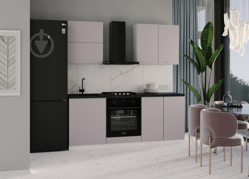 Кухня модульна ROKO Руна пряма ДСП 2м макіато/білий - фото 1 Кухня модульна ROKO Руна пряма ДСП 2м макіато/білий - фото 1