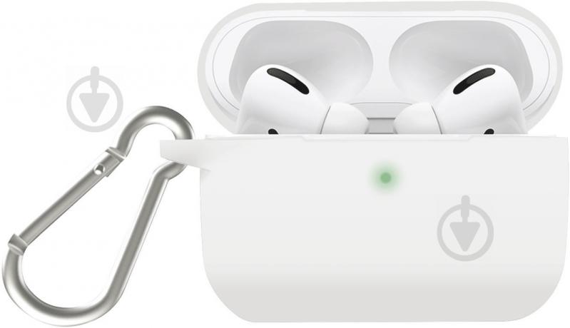 Чехол для наушников Promate Silicase-Pro для Apple AirPods Pro white (silicase-pro.white) - фото 1