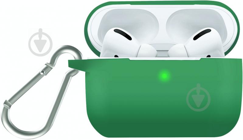 Чохол для навушників Promate Silicase-Pro для Apple AirPods Pro green (silicase-pro.green) - фото 1