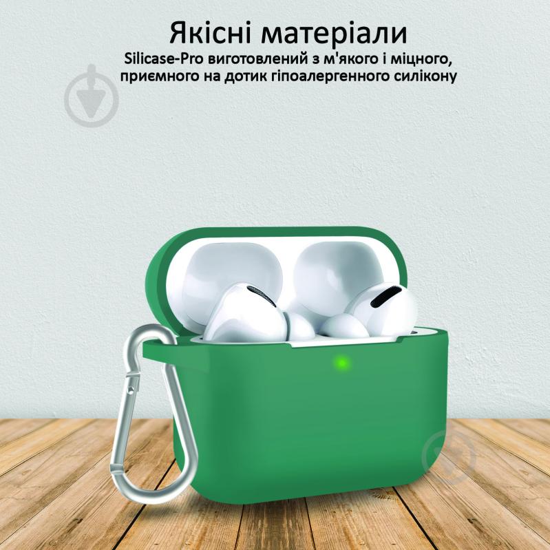 Чохол для навушників Promate Silicase-Pro для Apple AirPods Pro green (silicase-pro.green) - фото 6