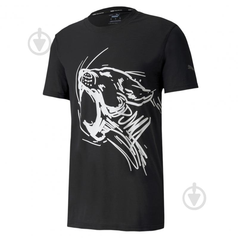 Футболка Puma Performance Graphic SS Tee 51944901 р.2XL черный - фото 2