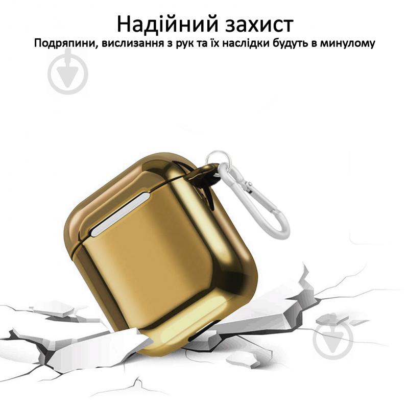 Чехол для наушников Promate Neoncase для Apple AirPods Pro gold (neoncase.gold) - фото 2