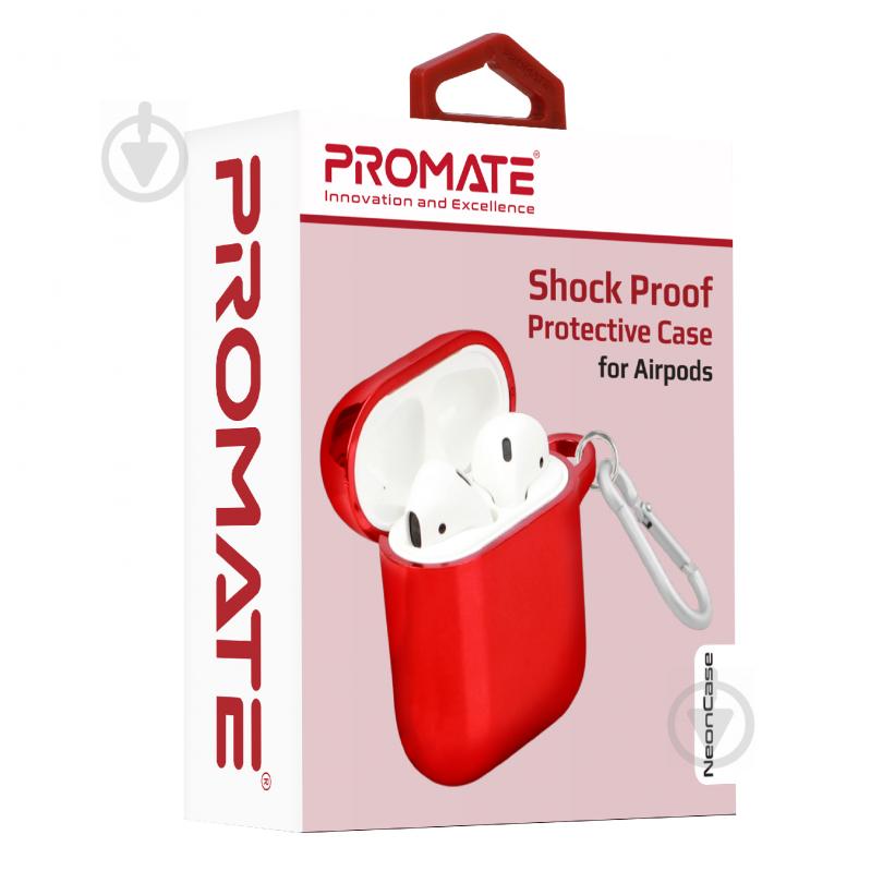 Чохол для навушників Promate Neoncase для Apple AirPods Pro red (neoncase.maroon) - фото 6