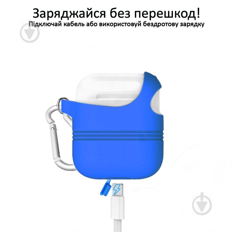 Чехол для наушников Promate Veilcase для Apple AirPods Pro blue (veilcase.blue) - фото 4