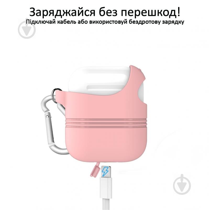 Чохол для навушників Promate Veilcase для Apple AirPods Pro pink (veilcase.pink) - фото 4