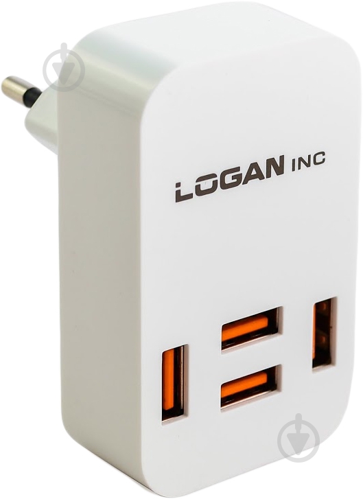 Мережевий зарядний пристрій Logan CH-4 White - фото 1