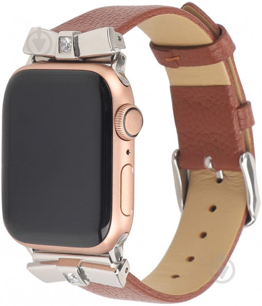 Ремешок Promate Scepter-38ML из эко-кожи для Apple Watch 38-40 мм brown scepter-38ml.brown - фото 1