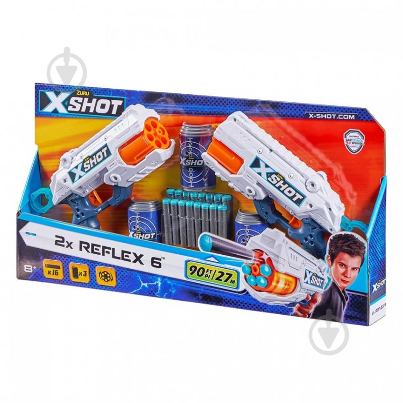 Набор бластеров Zuru X-Shot EXCEL Reflex 6 Double 36434Z - фото 1