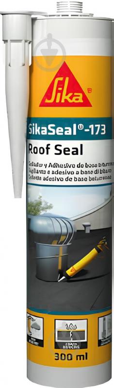 Клей-герметик Sika SikaSeal®-173 300 мл чорний - фото 1