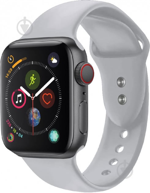 Ремешок Promate для Apple Watch 38-40 мм grey oryx-38ml.grey - фото 1