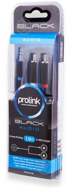 Кабель ProLink 3,5 мм – 2xRCA 1.5 м (PB103-0150) - фото 3