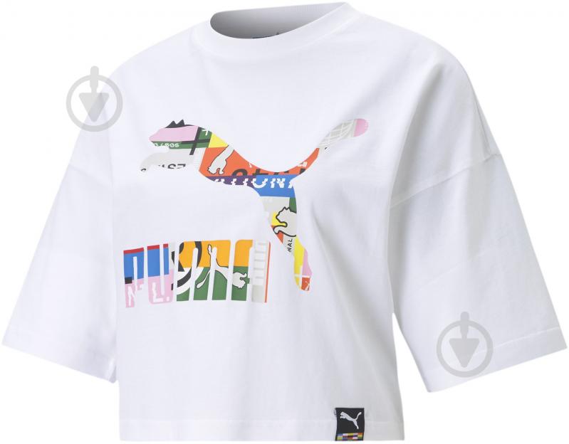 Футболка Puma PI Graphic Tee 59970262 р.S белый - фото 2