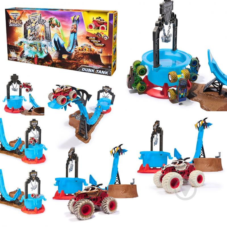 Игровой набор Monster Jam Мойка машин 1:64 6072014 - фото 1 Игровой набор Monster Jam Мойка машин 1:64 6072014 - фото 1