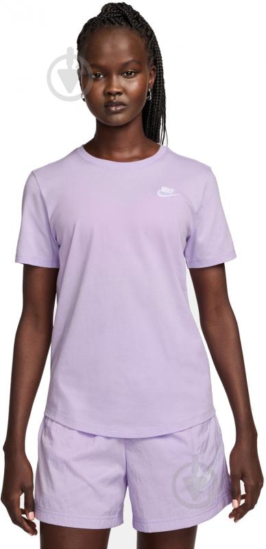 Футболка Nike NS CLUB SS TEE DX7902-511 р.M фиолетовый - фото 1