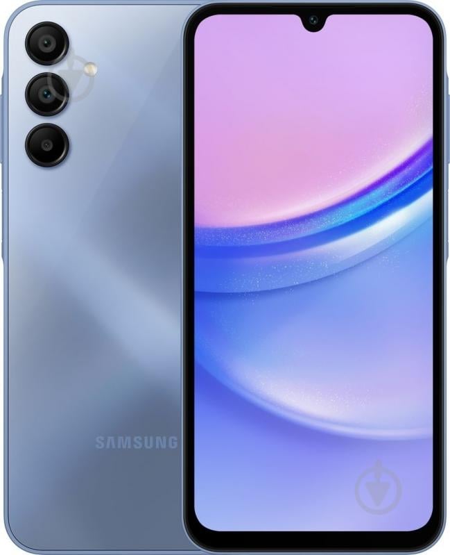 Смартфон Samsung Galaxy A15 8/256GB blue (SM-A155FZBIEUC) - фото 1