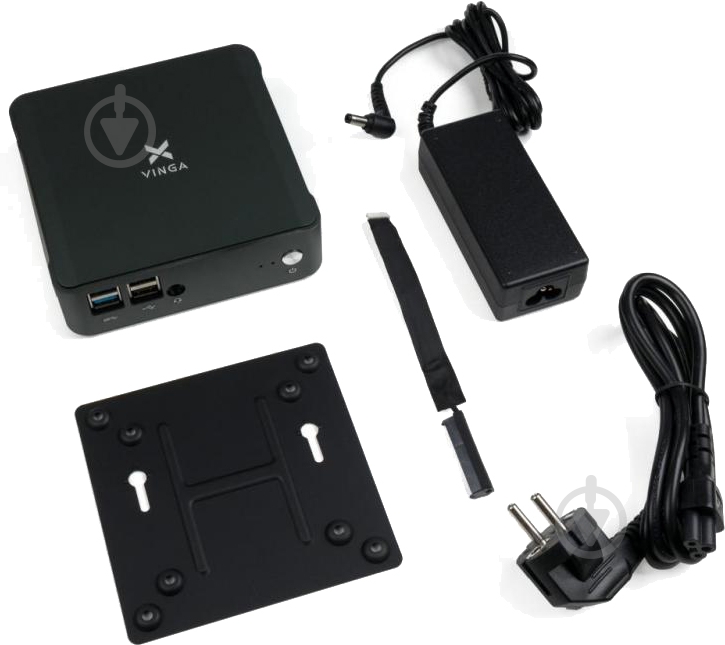 Компьютер Vinga Mini PC V600 (V6008565U.16256W1H) black - фото 4