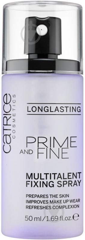 Спрей для фіксації макіяжу Catrice Prime And Fine Multitalent Fixing Spray прозорий 50 мл - фото 1