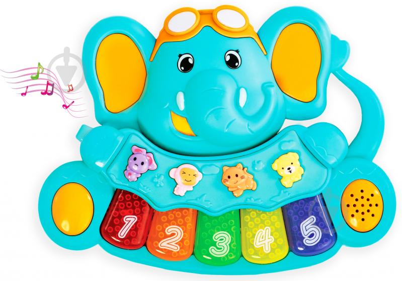 Игрушка музыкальная Bebelino панель Слон 58126 - фото 1 Игрушка музыкальная Bebelino панель Слон 58126 - фото 1