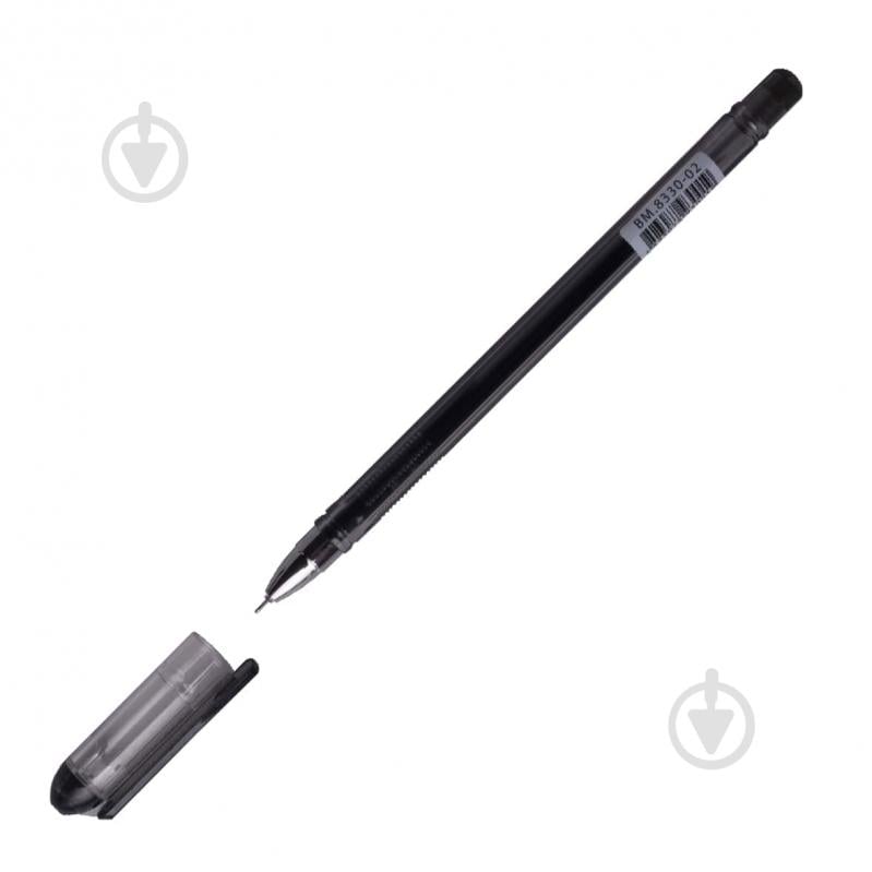 Ручка гелевая Buromax черная BM.8330-02 - фото 1