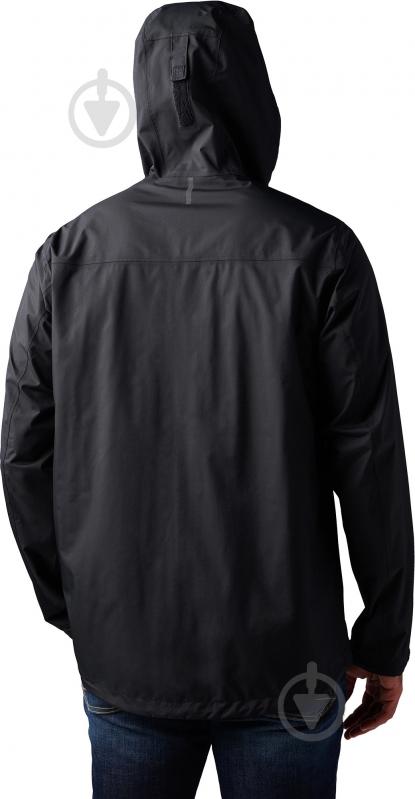 Куртка мужская демисезонная 5.11 Tactical штормовая Exos Rain Shell 48370-019 48370-019 р.XXL [019] Black - фото 3