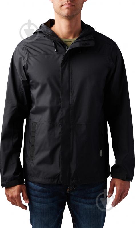 Куртка мужская демисезонная 5.11 Tactical штормовая Exos Rain Shell 48370-019 48370-019 р.XXL [019] Black - фото 1