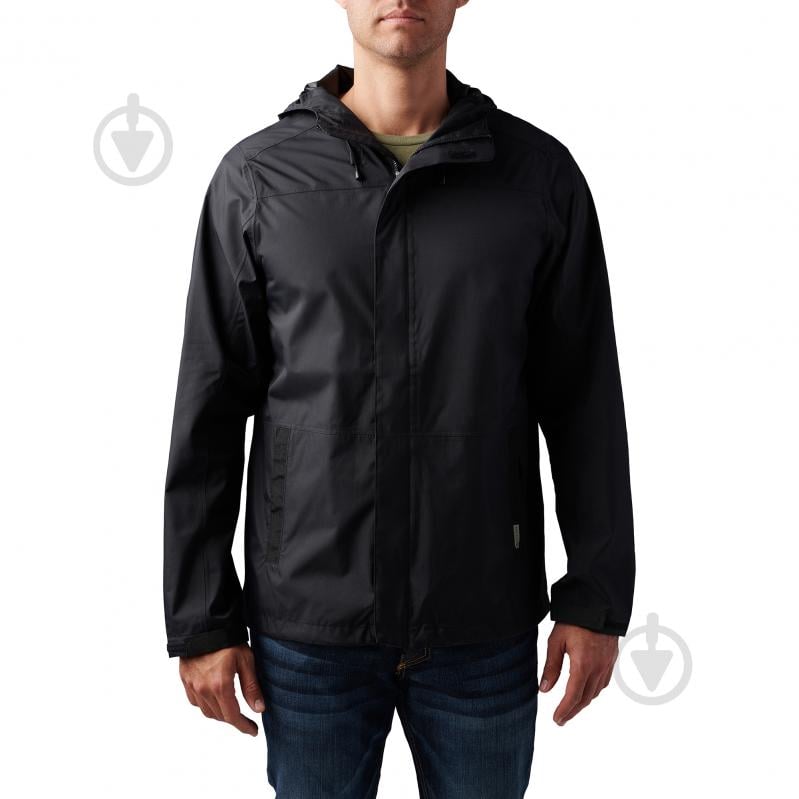 Куртка мужская демисезонная 5.11 Tactical ШТОРМОВАЯ "EXOS RAIN SHELL" 48370-019 р.M черная - фото 1