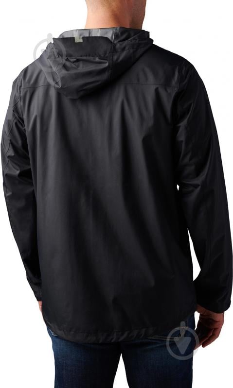 Куртка чоловіча демісезонна 5.11 Tactical штормова Exos Rain Shell 48370-019 48370-019 р.S [019] Black - фото 2