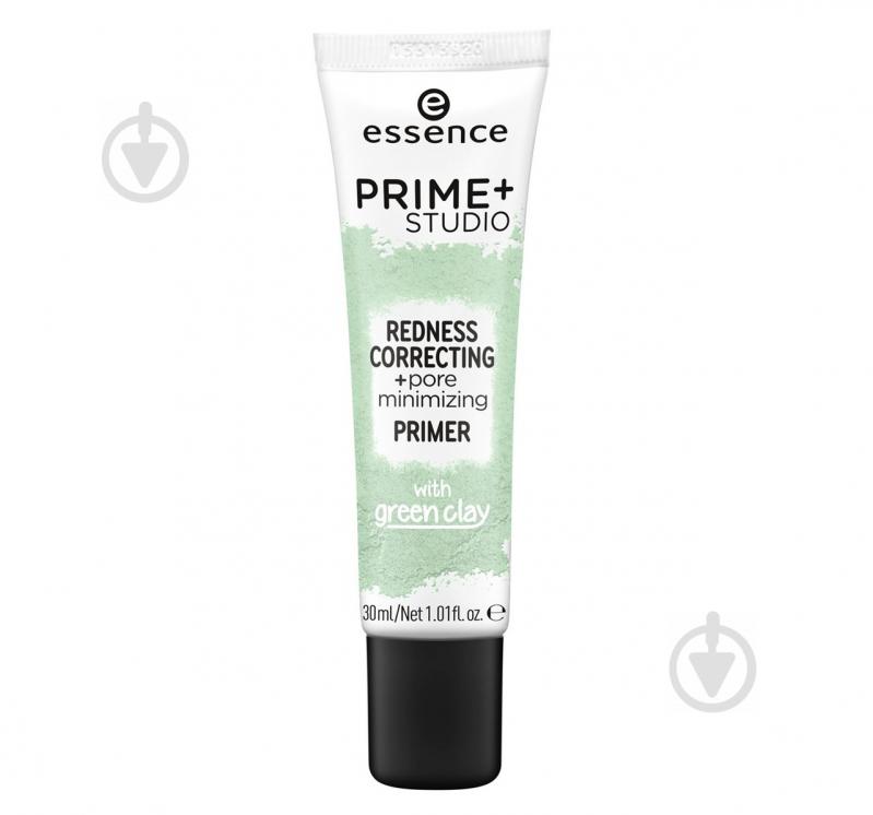 Праймер Essence Prime+ Studio Redness Correcting + Pore Minimizing Primer зелений 30 мл - фото 1