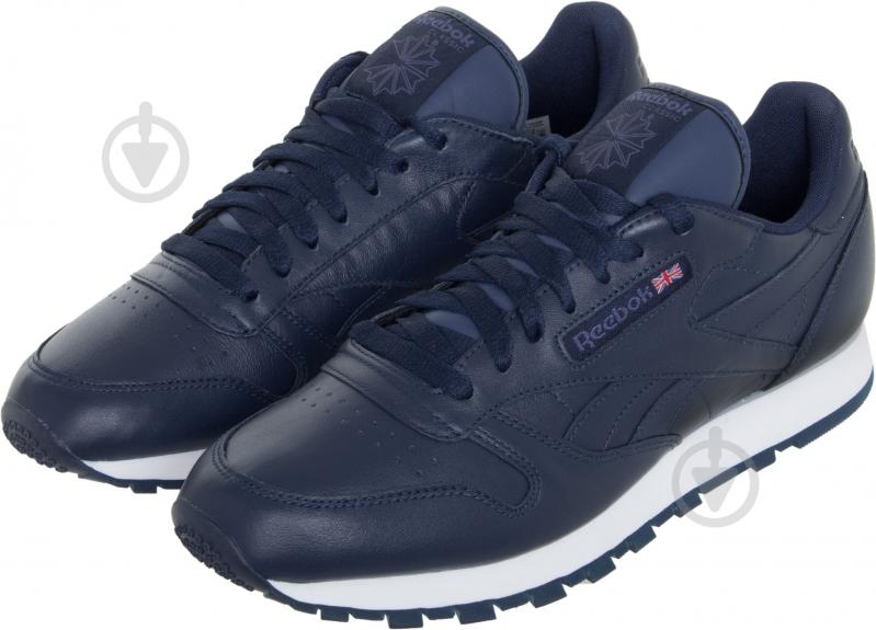 Кроссовки Reebok Classic Leather Premium AR1537 р.8,5 синий - фото 2 Кроссовки Reebok Classic Leather Premium AR1537 р.8,5 синий - фото 2