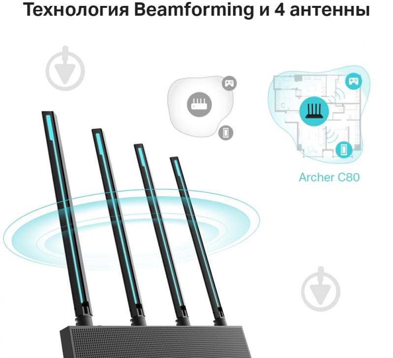 Маршрутизатор TP-Link ARCHER-C80 - фото 6