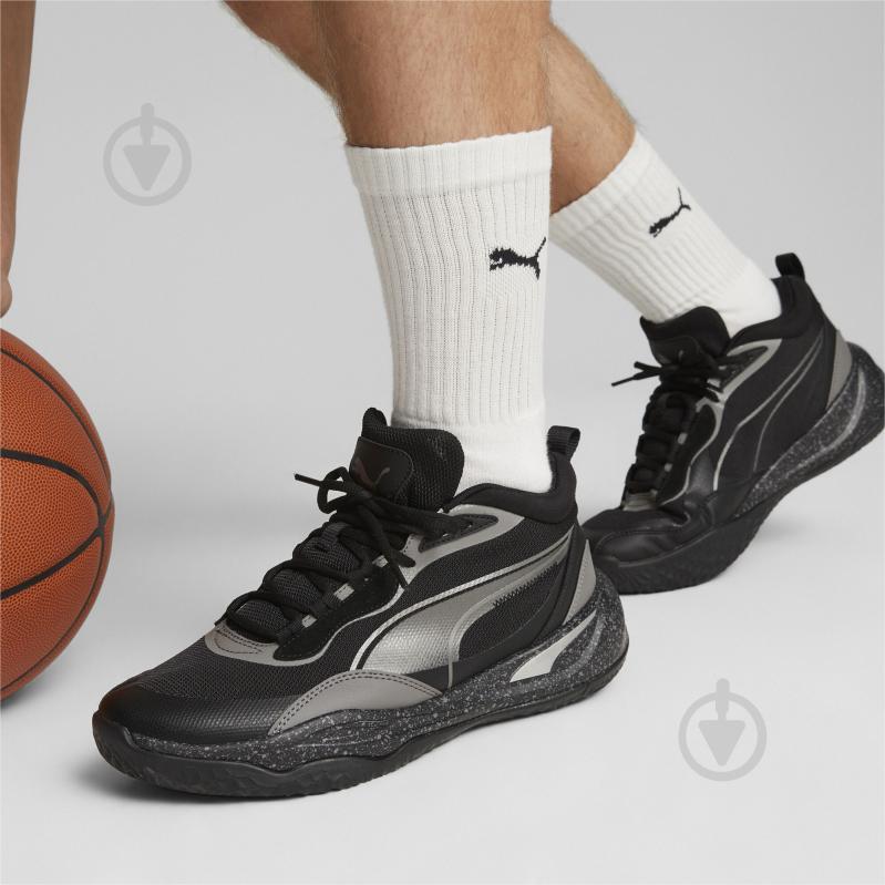Кроссовки мужские демисезонные Puma PLAYMAKER PRO TROPHIES 37901401 р.44 черные - фото 7