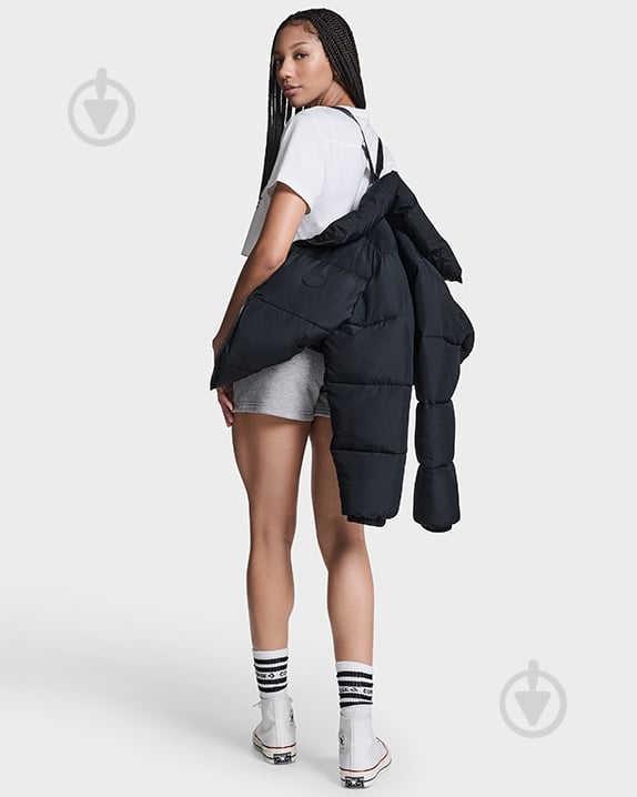 Куртка Converse QUILTED PUFFER JACKE CVW5J002-BLK р.S - фото 7
