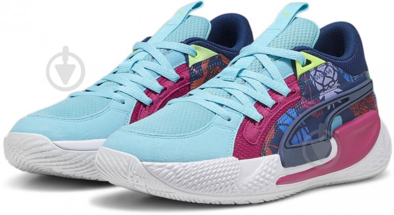 Кросівки чоловічі демісезонні Puma COURT RIDER CHAOS FRESH 37913801 р.41 різнокольорові - фото 3