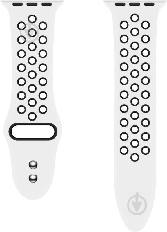 Ремінець Promate Oreo-38ML для Apple Watch 38-40 мм White/Black oreo-38ml.white/black - фото 3