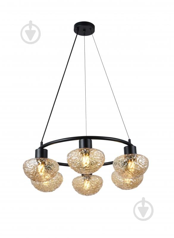 Люстра Sensio Elystrum 6x40 Вт E27 черный LS-07805/6B-40W - фото 1
