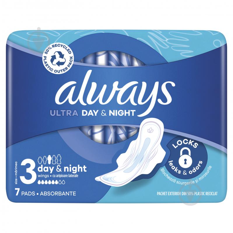 Прокладки гігієнічні Always Ultra Day&Night (Розмір 3) 7 шт. - фото 2