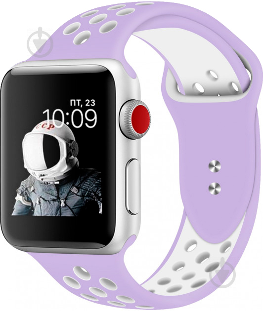 Ремешок Promate Oreo-38ML для Apple Watch 38-40 мм Purple/White oreo-38ml.purple/white - фото 1