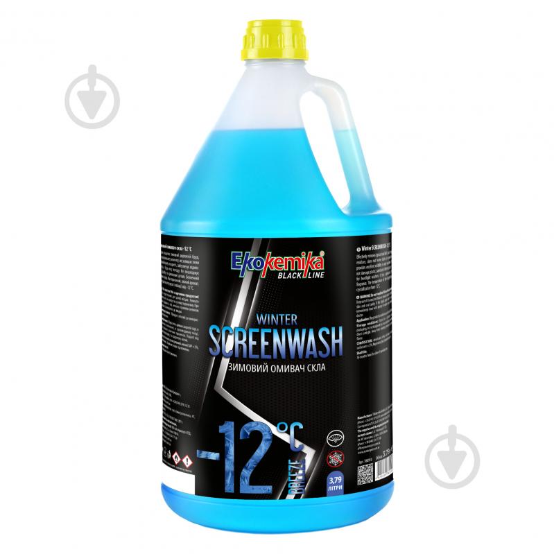 Омивач скла Ekokemika Black Line Winter SCREENWASH зима -12 °С 3,79 л - фото 1